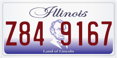 IL license plate Z849167