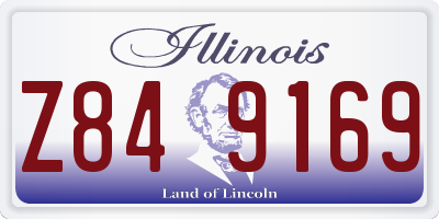 IL license plate Z849169