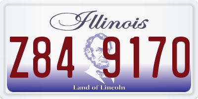 IL license plate Z849170