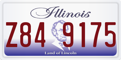 IL license plate Z849175