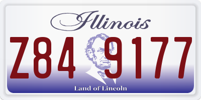 IL license plate Z849177
