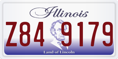 IL license plate Z849179