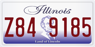 IL license plate Z849185