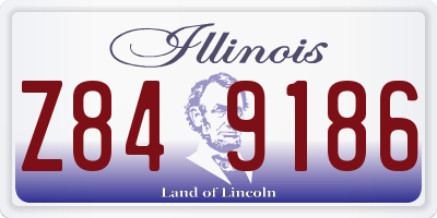 IL license plate Z849186