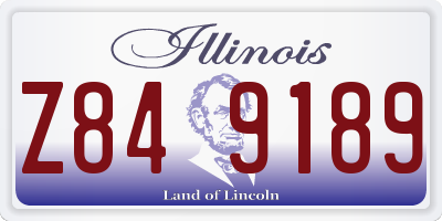 IL license plate Z849189