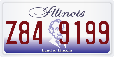 IL license plate Z849199