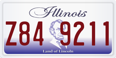 IL license plate Z849211