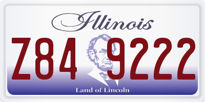 IL license plate Z849222