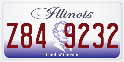 IL license plate Z849232