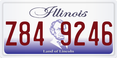 IL license plate Z849246