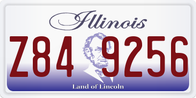 IL license plate Z849256