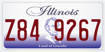 IL license plate Z849267