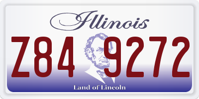IL license plate Z849272