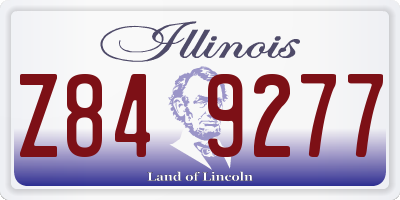 IL license plate Z849277