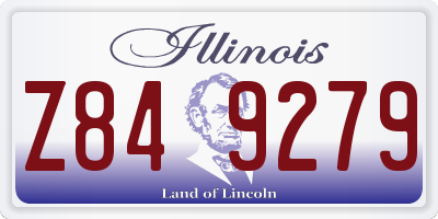 IL license plate Z849279