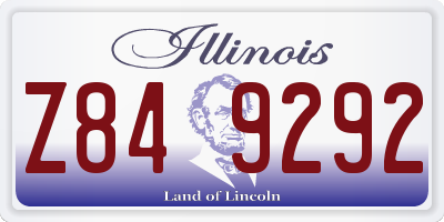 IL license plate Z849292