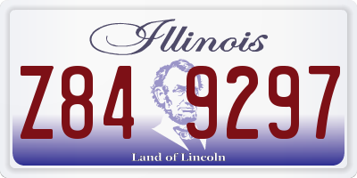IL license plate Z849297
