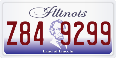 IL license plate Z849299