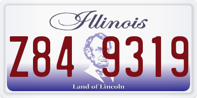IL license plate Z849319