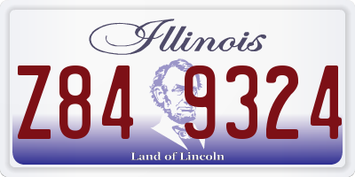 IL license plate Z849324