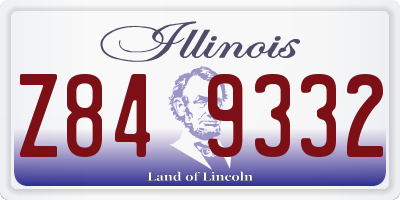 IL license plate Z849332