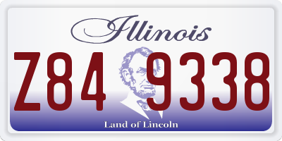 IL license plate Z849338