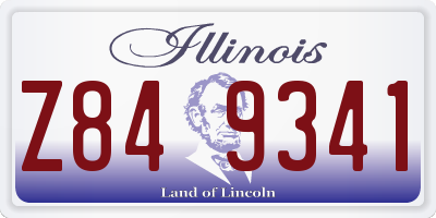 IL license plate Z849341