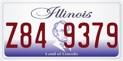 IL license plate Z849379
