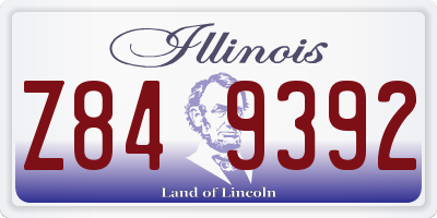IL license plate Z849392