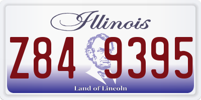 IL license plate Z849395