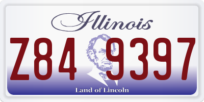 IL license plate Z849397