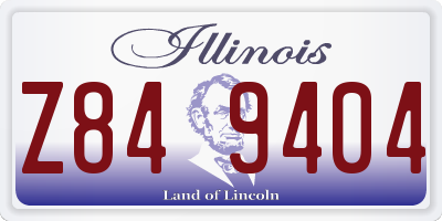 IL license plate Z849404