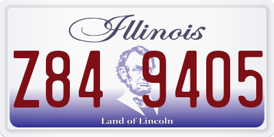 IL license plate Z849405