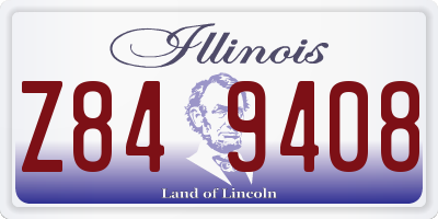 IL license plate Z849408