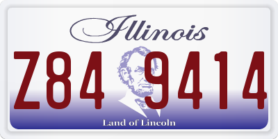 IL license plate Z849414
