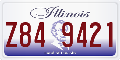 IL license plate Z849421