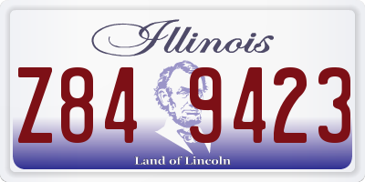 IL license plate Z849423