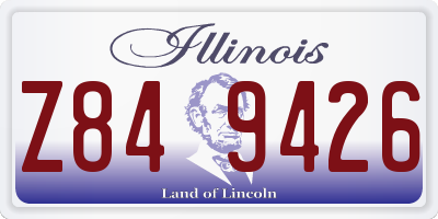 IL license plate Z849426
