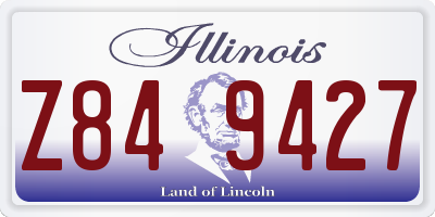 IL license plate Z849427