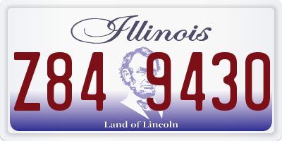 IL license plate Z849430