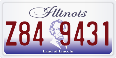 IL license plate Z849431