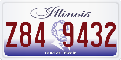 IL license plate Z849432