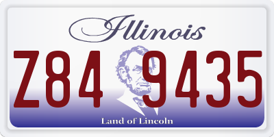 IL license plate Z849435