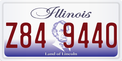 IL license plate Z849440