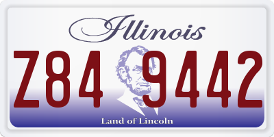IL license plate Z849442