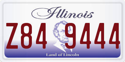 IL license plate Z849444