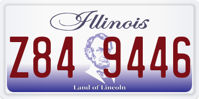 IL license plate Z849446
