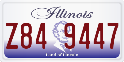 IL license plate Z849447