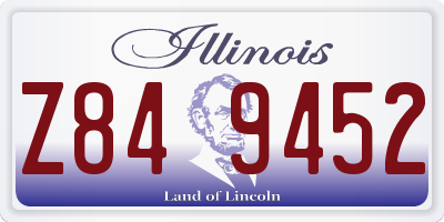 IL license plate Z849452