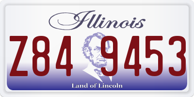 IL license plate Z849453